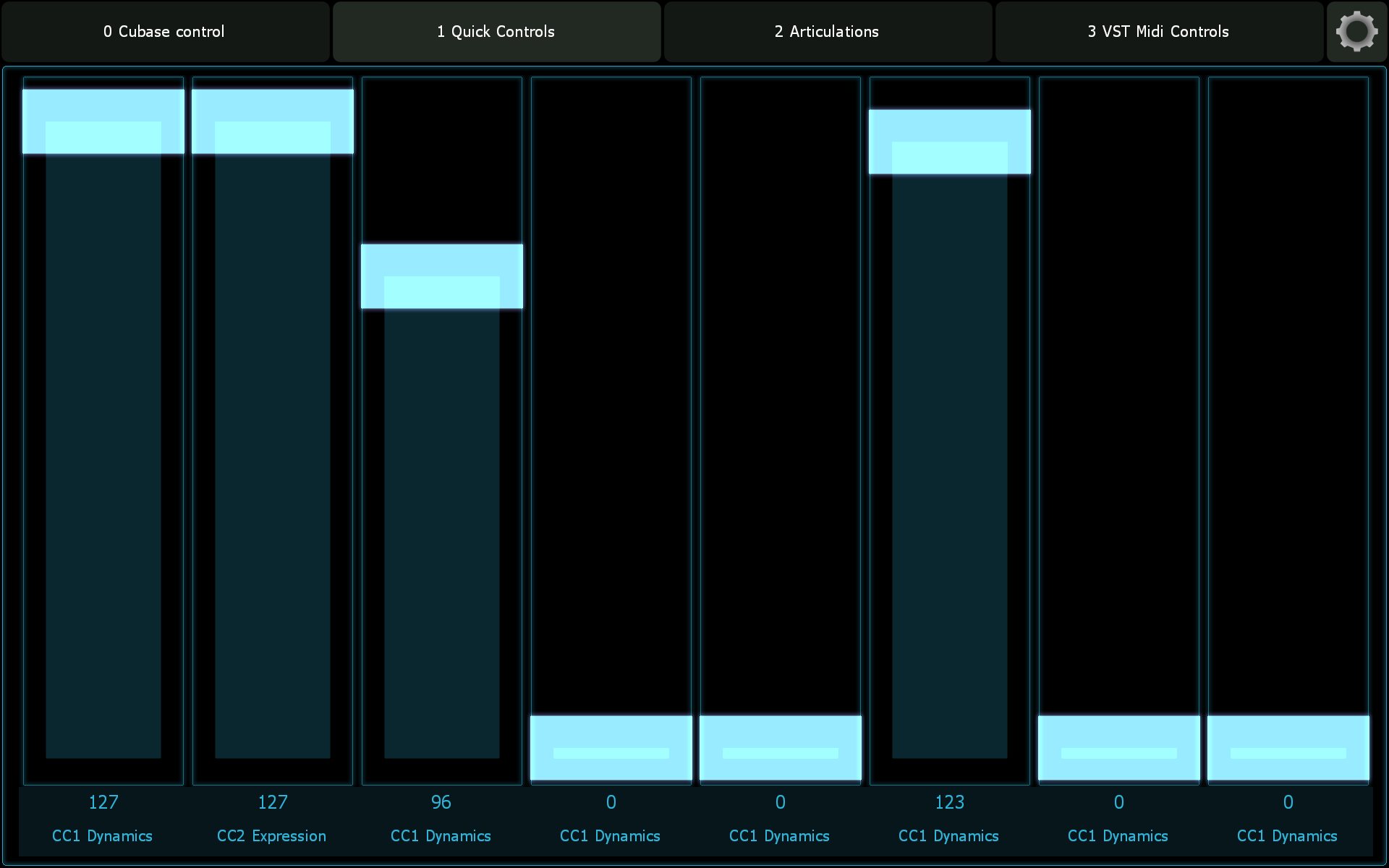 cubase lemur quick controls
